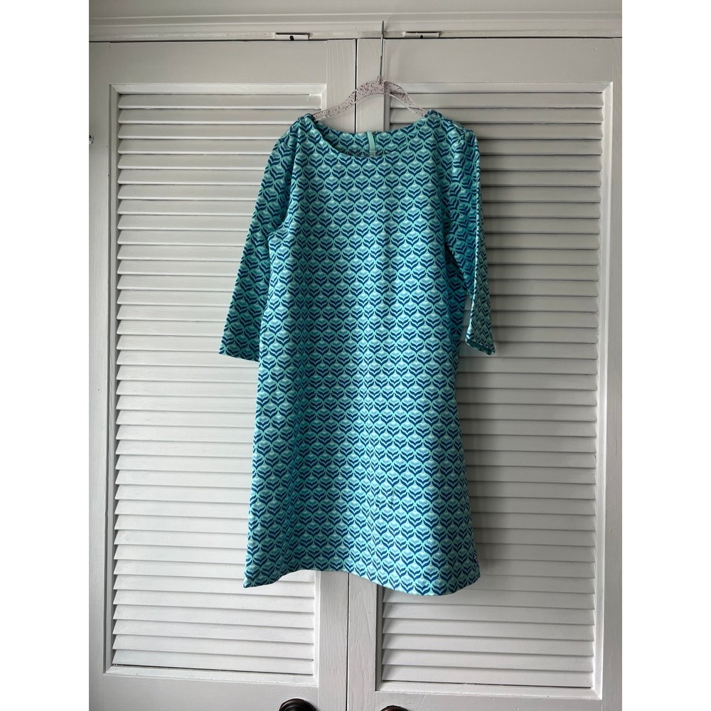 Vineyard Vines Blue Print Dress Size medium 10-12